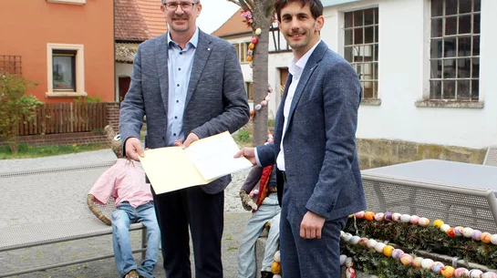 Urkundenübergabe ELER Förderbescheid