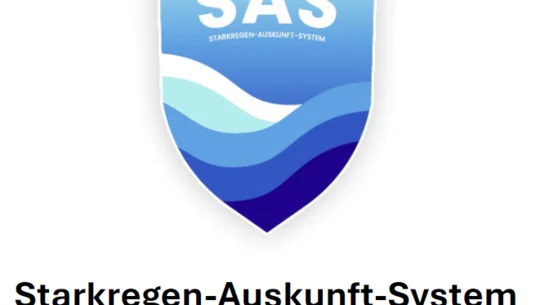 Logo SAS Starkregen Auskunft System